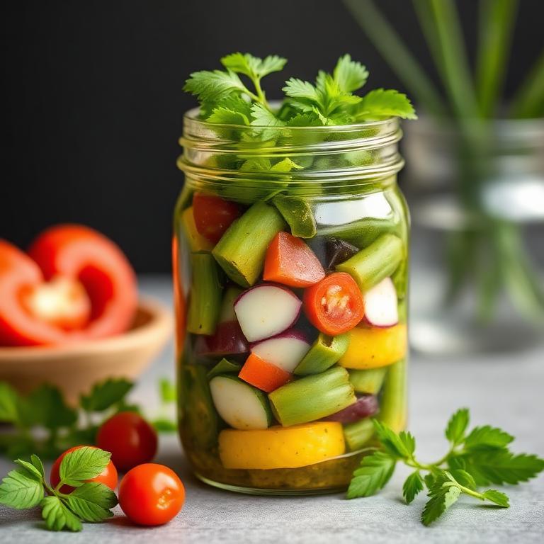 Ensalada Fresca con Vinagreta Casera